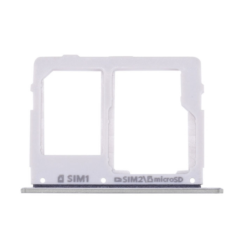 Dual SIM and Micro SD Tray for Samsung Galaxy C5 C5000 / C7 C7000 - Color: Silver