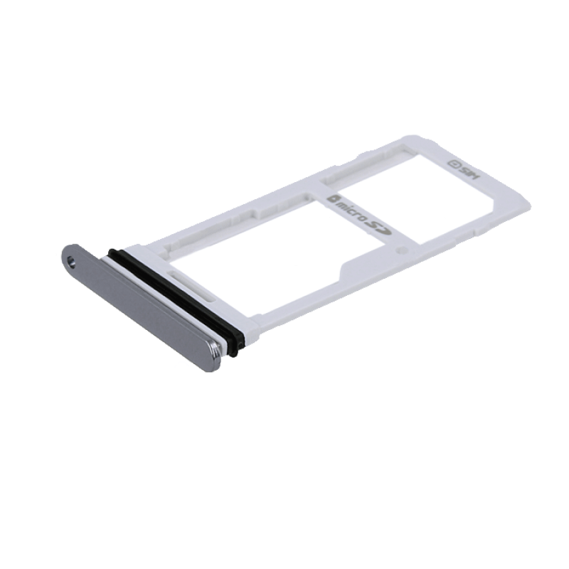 Single SIM and SD Tray for LG G7 ThinQ - Color: Silver