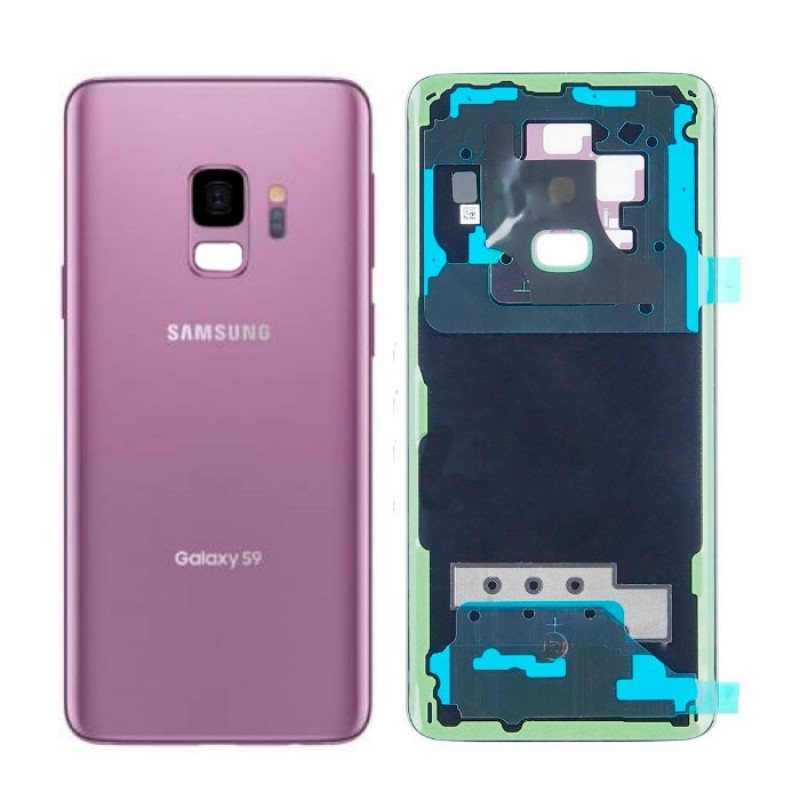 Original Back Cover With Camera Lens for Samsung Galaxy S9  G960F GH82-15875B - Color: Purple