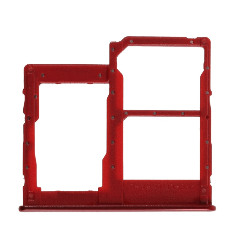 Sim Tray Dual SIM and SD (SIM Tray) for Samsung Galaxy A40 A405F - Color: Red