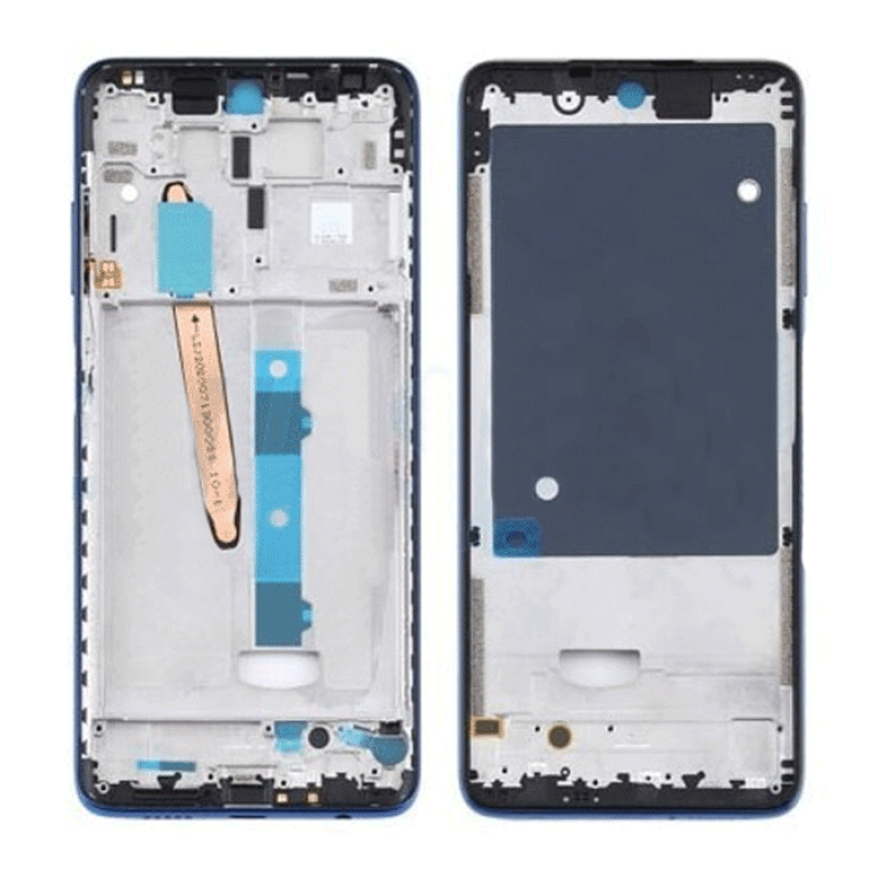 Front LCD Frame for Xiaomi Poco X3/ Poco X3 NFC - Color: Blue