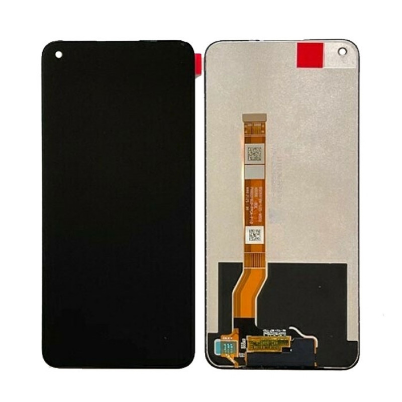 OEM LCD Complete with Frame for Realme 8i - Colour: Black