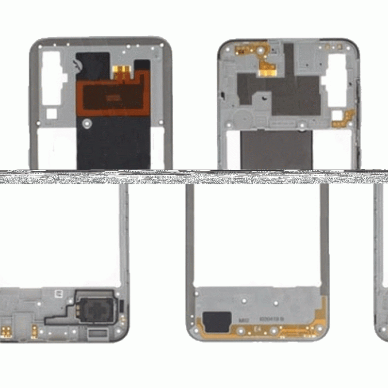 Original Middle Frame for Samsung Galaxy Α50 A505F GH97-23209Β - Χρώμα: Λευκό