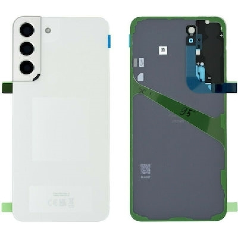 Original Back Cover for Samsung Galaxy S22 Plus (Service Pack) GH82-27444B - Color: White