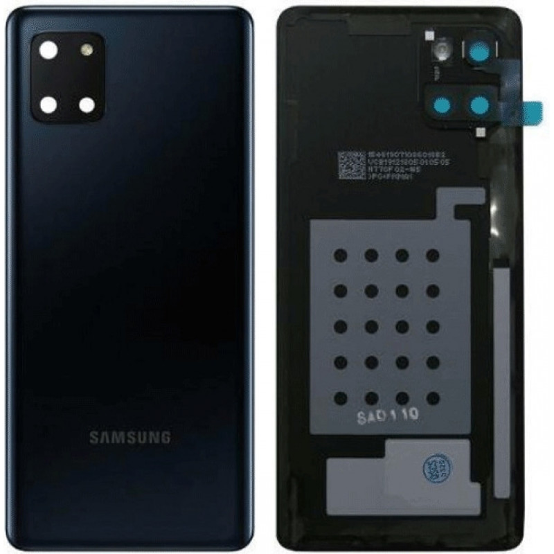 Original Back Cover for Samsung Galaxy Note 10 Lite (Service Pack) GH82-21972A - Color: Black