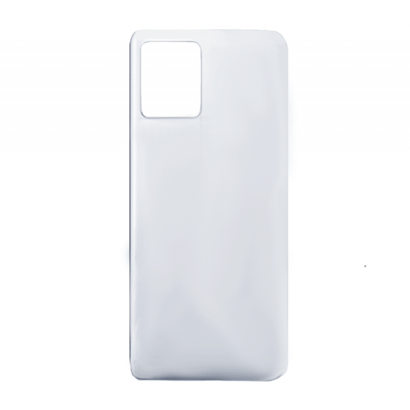 Back Cover For Realme 8 - Color : Cyber Silver