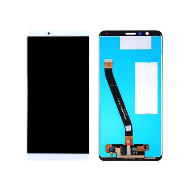 LCD Screen with Touch Mechanism for Huawei honor 7x - Color: White