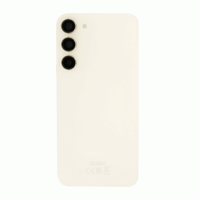 Original Back Cover for Samsung S916B Galaxy S23 Plus GH82-30388B - Color: Cream