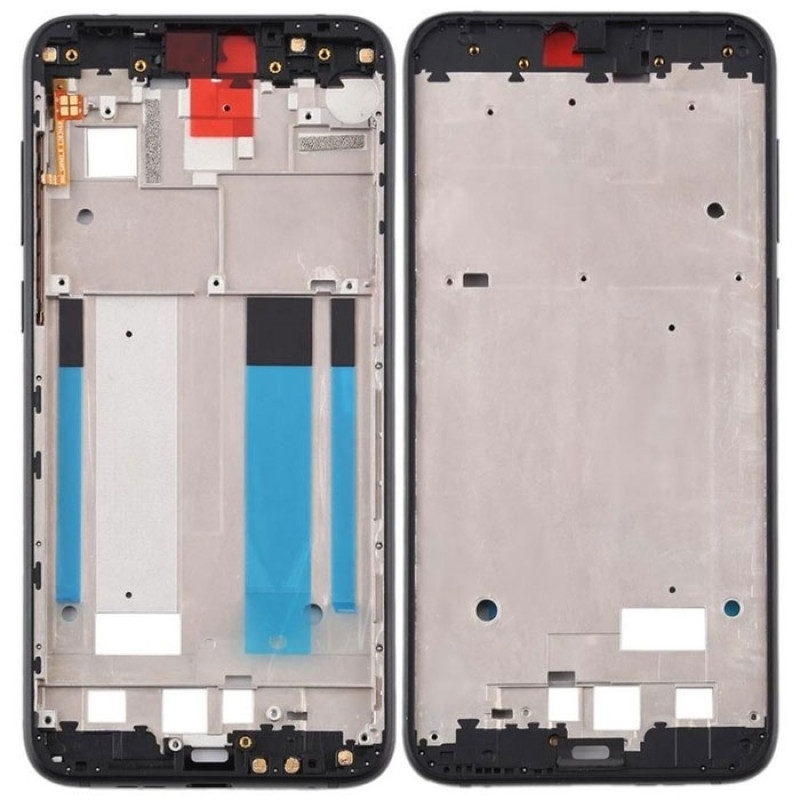 LCD Front Frame for Nokia 6.1 PLUS - Color: Black