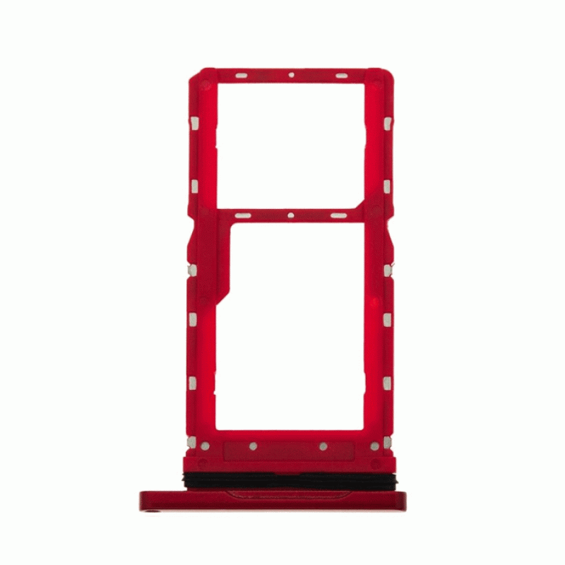 SIM Tray for Motorola G8 PLAY - Color: Red