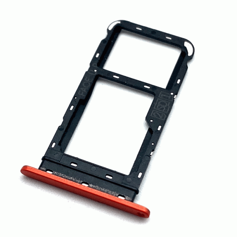 SIM Tray for Motorola E7i POWER  - Color: Red