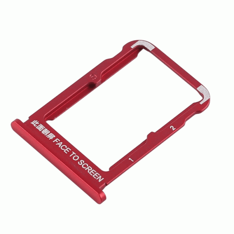 SIM Tray for Xiaomi MI 8 SE - Color: Red