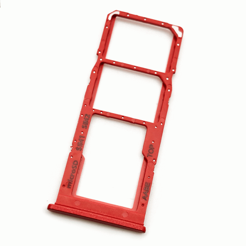 SIM Tray for Samsung Galaxy A127 - Color: Red