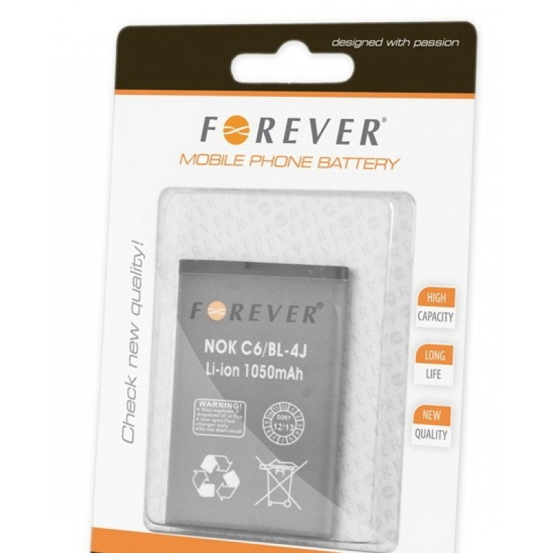 Battery Forever BL-4J for Nokia C6 Li-Ion  - 1050mAh