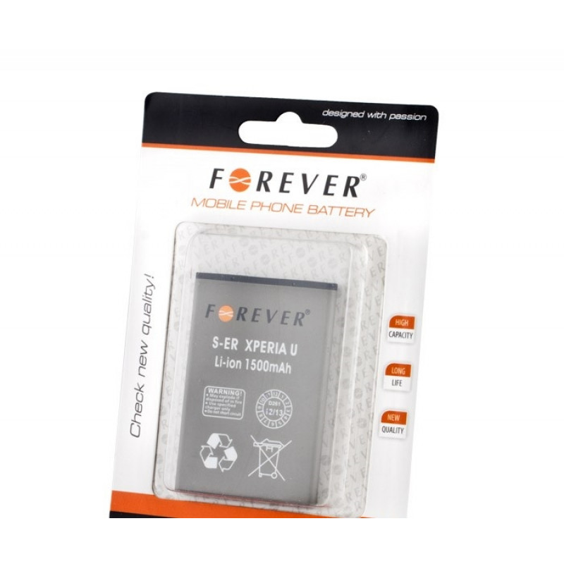 Battery Forever (same as  BA600) forSony Ericsson Xperia U 1500 mAh