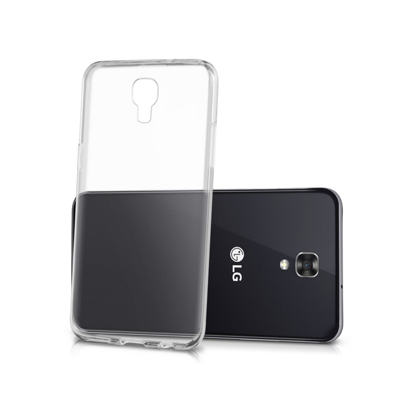 Back Cover Silicone Case for LG (K500) X Screen - Color: Clear