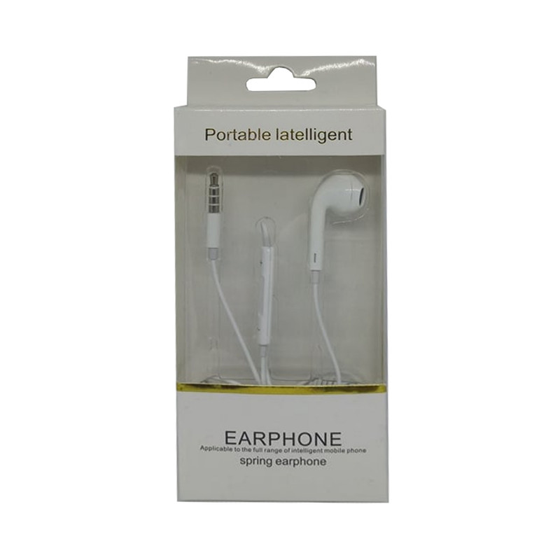 Portable latelligent spring Earphone SXTX-25A 1.8m