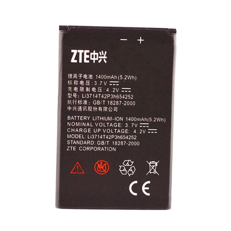 Battery ZTE  Li3714T42P3h654252 for U809 - 1400mAh