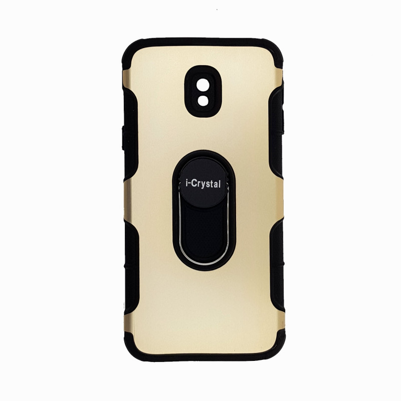 Back Cover I-Crystal Case for Samsung J330F Galaxy J3 2017 - Color : Gold