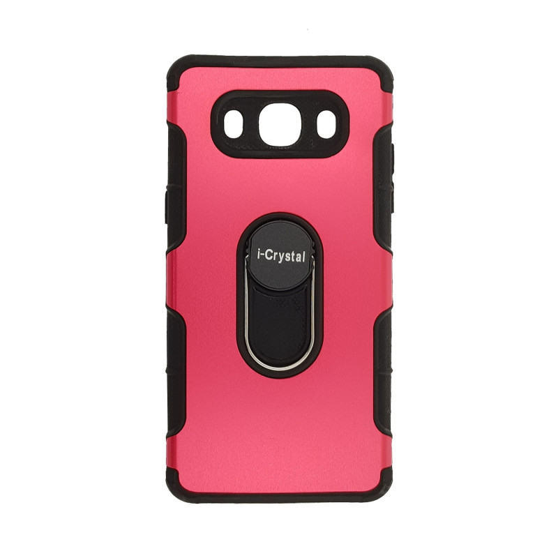 Back Cover I-Crystal Case for Samsung J510F Galaxy J5 2016 - Color : Red