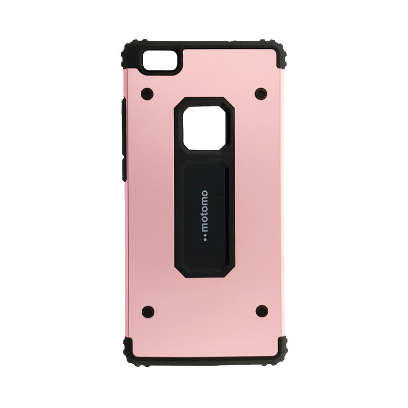 Back Cover Motomo Shockproof Metal Case for Huawei P8 Lite - Color: Rose Gold