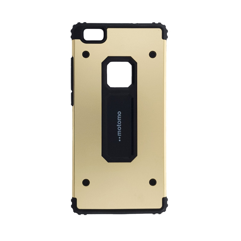 Back Cover Motomo Shockproof Metal Case for Samsung Huawei P8 Lite - Color: Gold