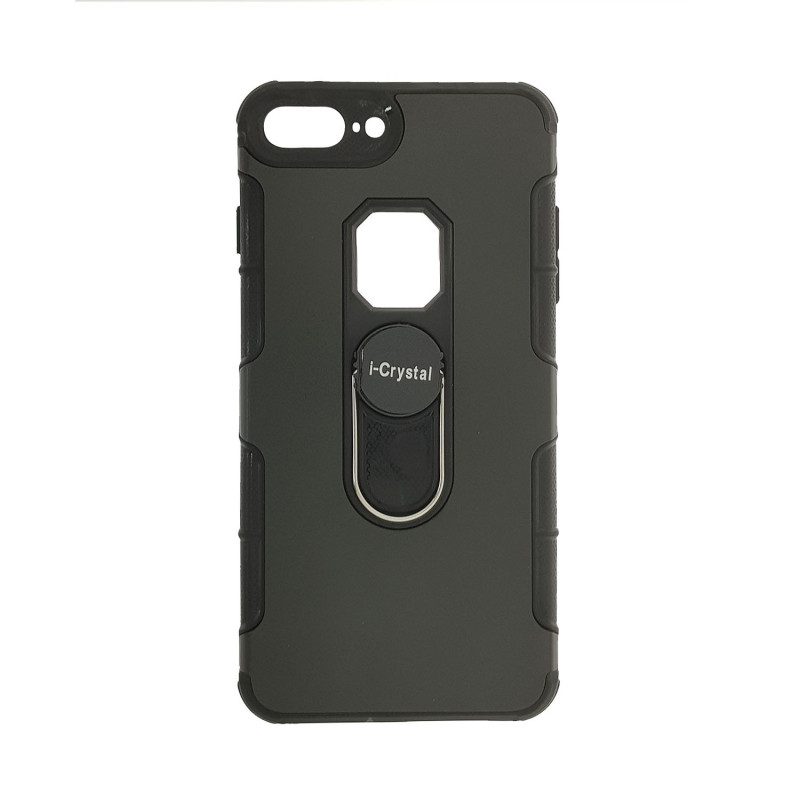 Back Cover I-Crystal Case for Apple iPhone 7 Plus/8 Plus 5.5 inches - Color : Black