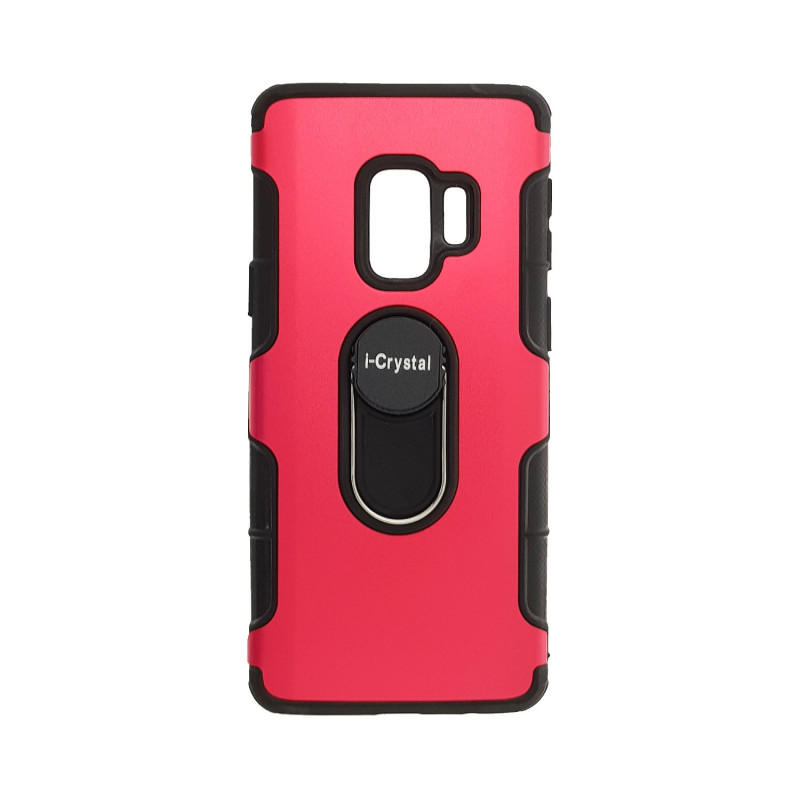 Back Cover I-Crystal Case for Samsung G960F Galaxy S9 - Color : Red