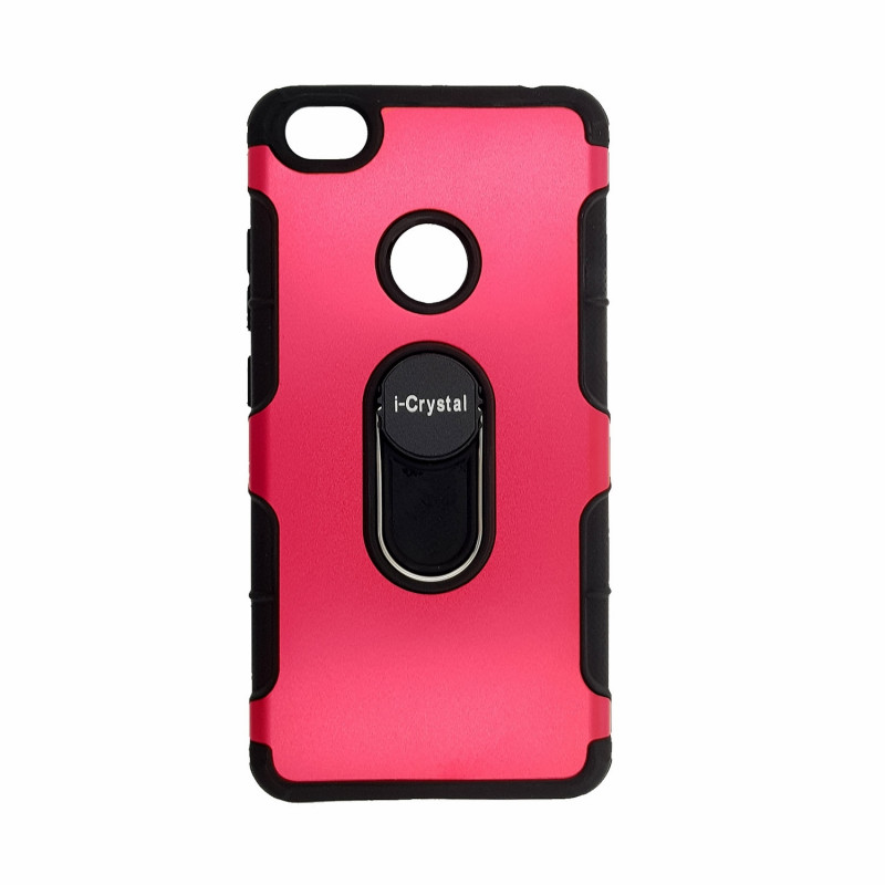 Back Cover I-Crystal Case for Xiaomi Redmi 5 Plus - Color : Red