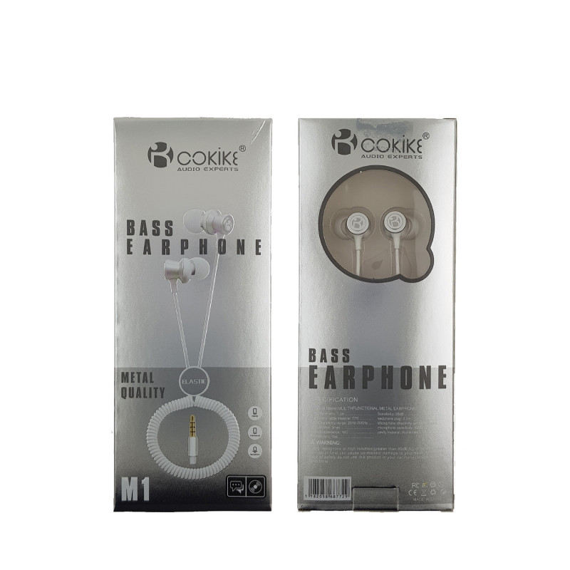 Earphones Cokike M1 - Color: White