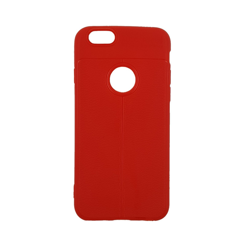 Back Cover Silicone Litchi Case for Apple iPhone 6/6S 4.7 inches - Color : Red