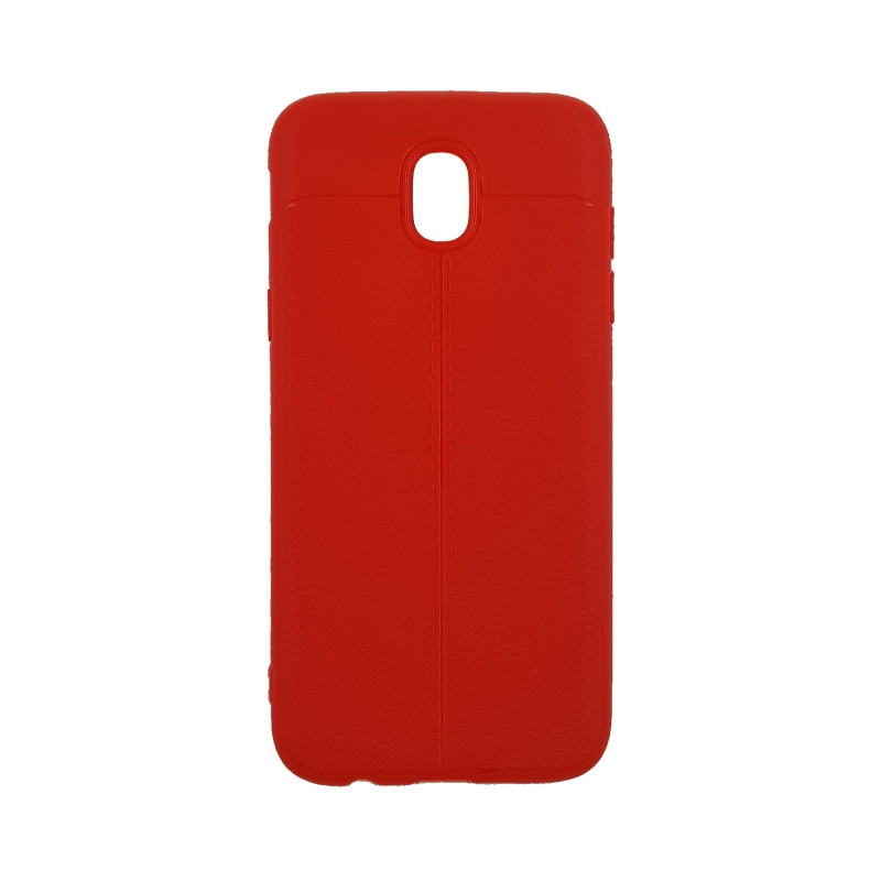 Back Cover Silicone Litchi Case for Samsung J530F Galaxy J5 2017 - Color : Red