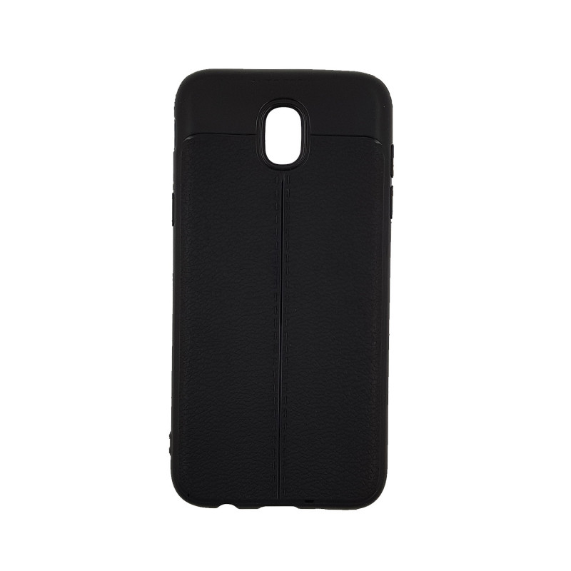 Back Cover Silicone Litchi Case for Samsung J530F Galaxy J5 2017 - Color : Black