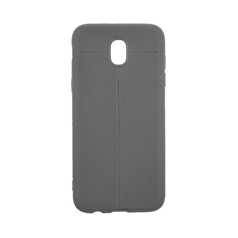 Back Cover Silicone Litchi Case for Samsung J530F Galaxy J5 2017 - Color : Grey