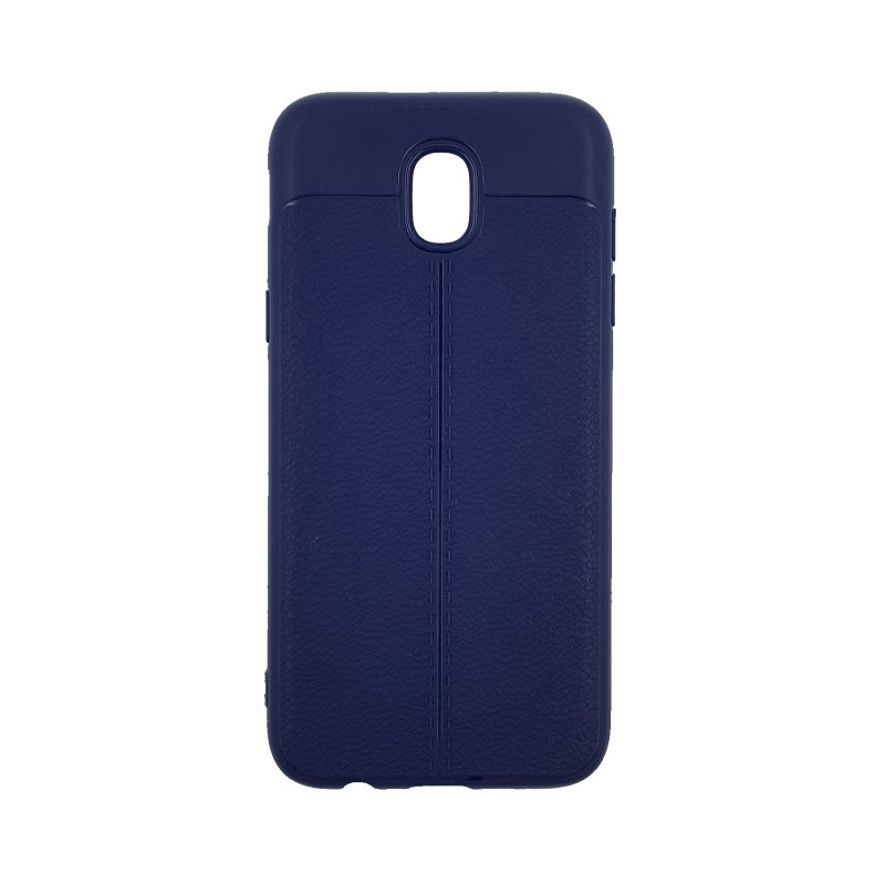 Back Cover Silicone Litchi Case for Samsung J530F Galaxy J5 2017 - Color : Blue