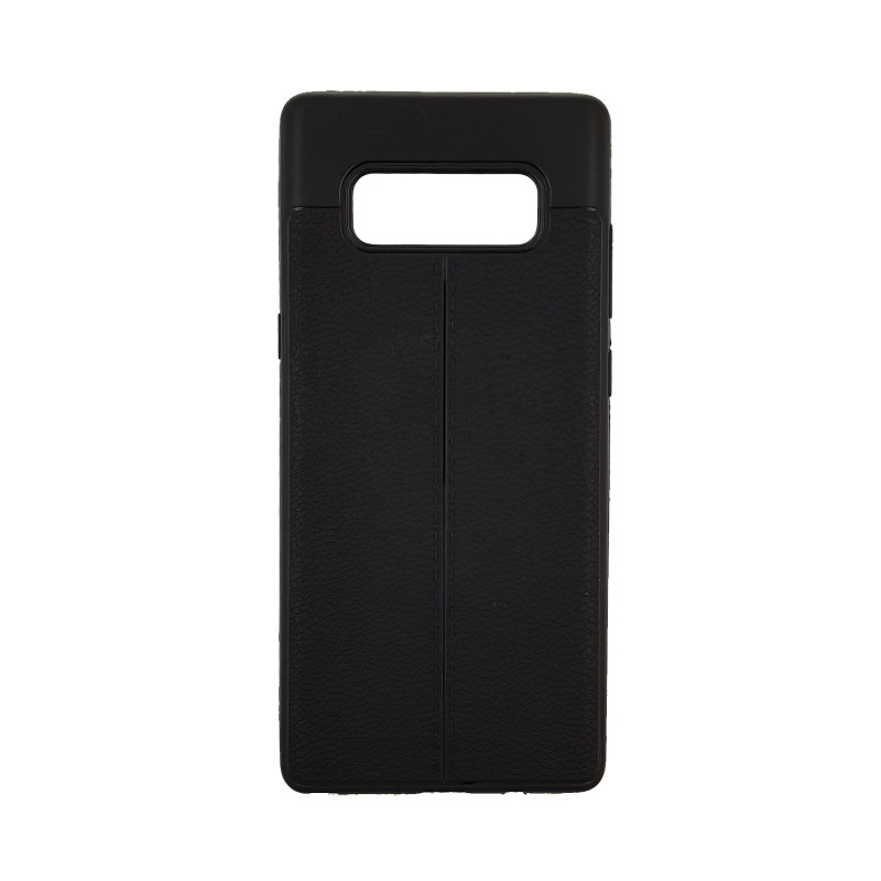 Back Cover Silicone Litchi Case for Samsung N950F Galaxy Note 8 - Color : Black