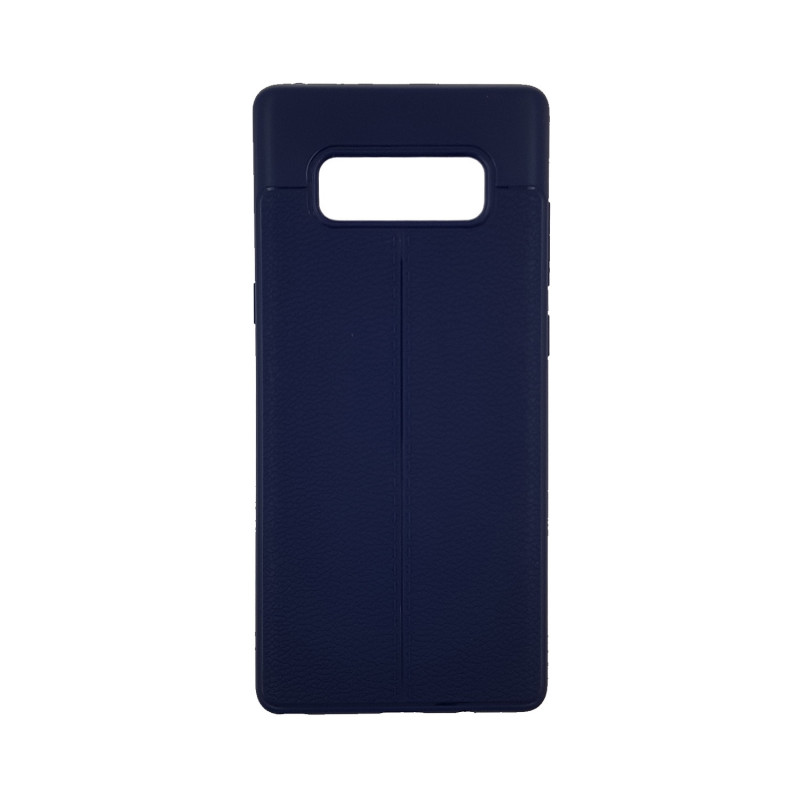 Back Cover Silicone Litchi Case for Samsung N950F Galaxy Note 8 - Color : Blue