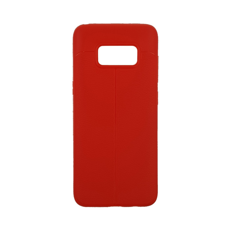 Back Cover Silicone Litchi Case for Samsung G950F Galaxy S8 - Color : Red