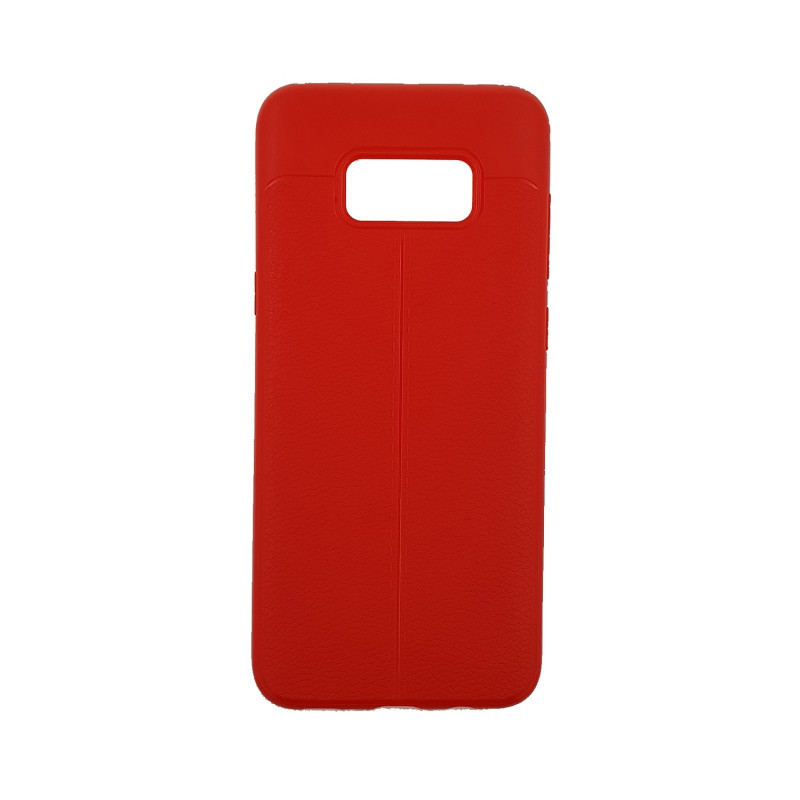 Back Cover Silicone Litchi Case for Samsung G955F Galaxy S8 Plus - Color : Red