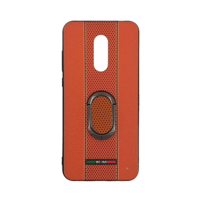 Back Cover Weimi Case With Stand for Xiaomi Redmi 5 Plus - Color: Orange