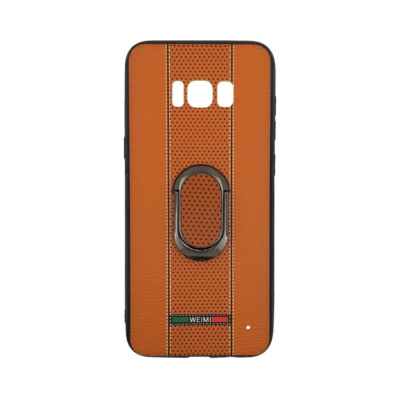 Back Cover Weimi Case With Stand for Samsung G955F Galaxy S8 Plus - Color: Orange