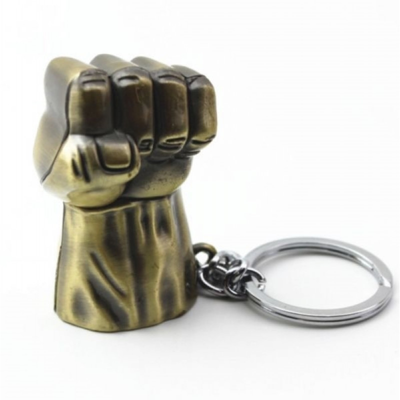 Marvel Hulk Metal Keychain  (KE070703MAR) - Color: Gold