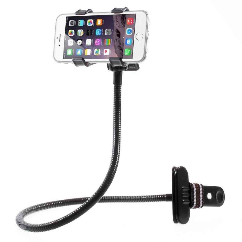 Universal Lazy Bracket Phone Holder - Color: Black