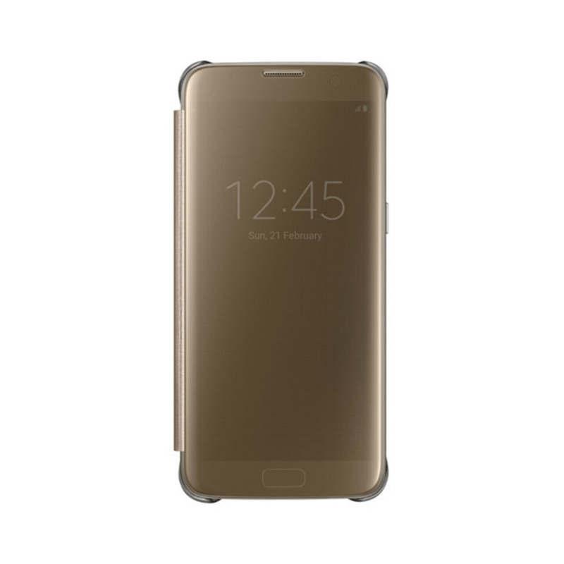 Book Case Clear View for Samsung G950F Galaxy S8 - Color: Gold