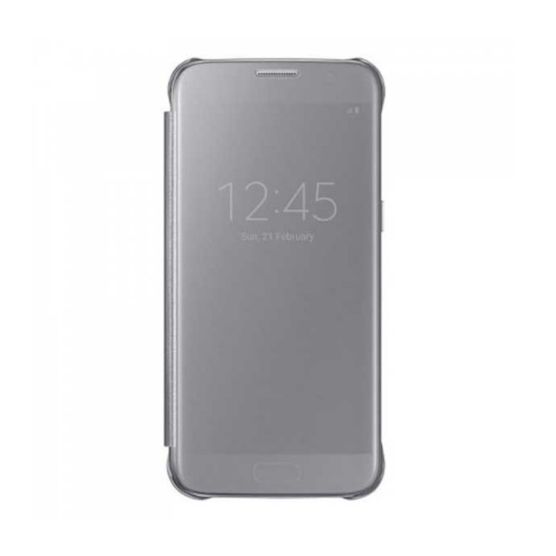 Book Case Clear View for Samsung G950F Galaxy S8 - Color: Silver