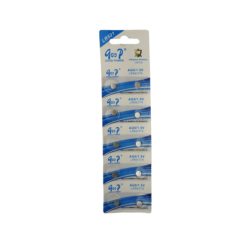 Buttoncell Batteries Goop AG0/1.5V - LR521 (10 pcs)