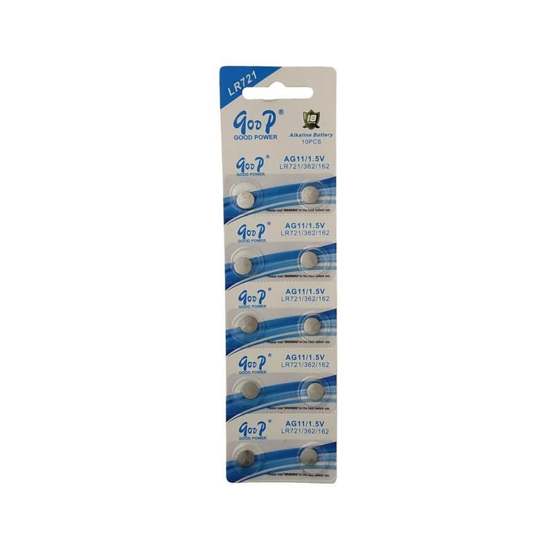 Buttoncell Batteries Goop AG11/1.5V - LR721 (10 pcs)