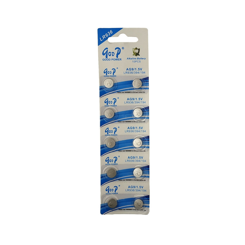 Buttoncell Batteries Goop AG9/1.5V - LR936 (10 pcs)