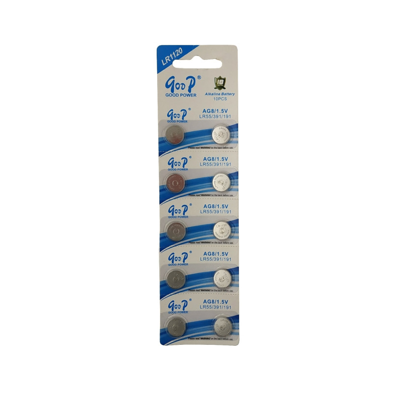 Buttoncell Batteries Goop AG8/1.5V - LR1120 (10 pcs)