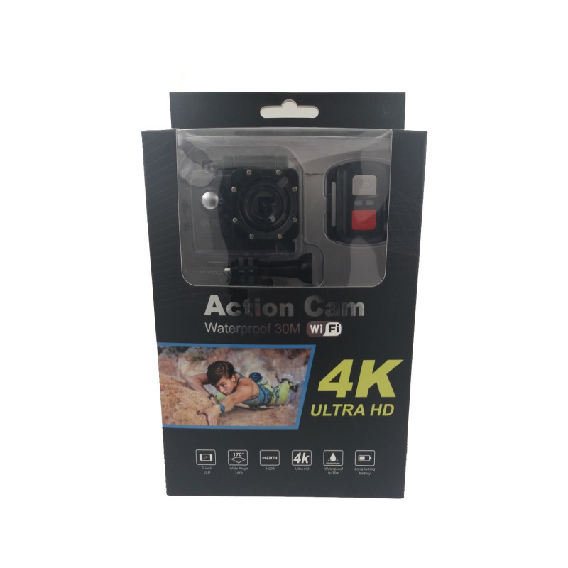 Action Camera F60R 16MP 4K/30fps WiFi 2.4G Remote Controller Cam Underwater Waterproof Ultra HD Sport Camera